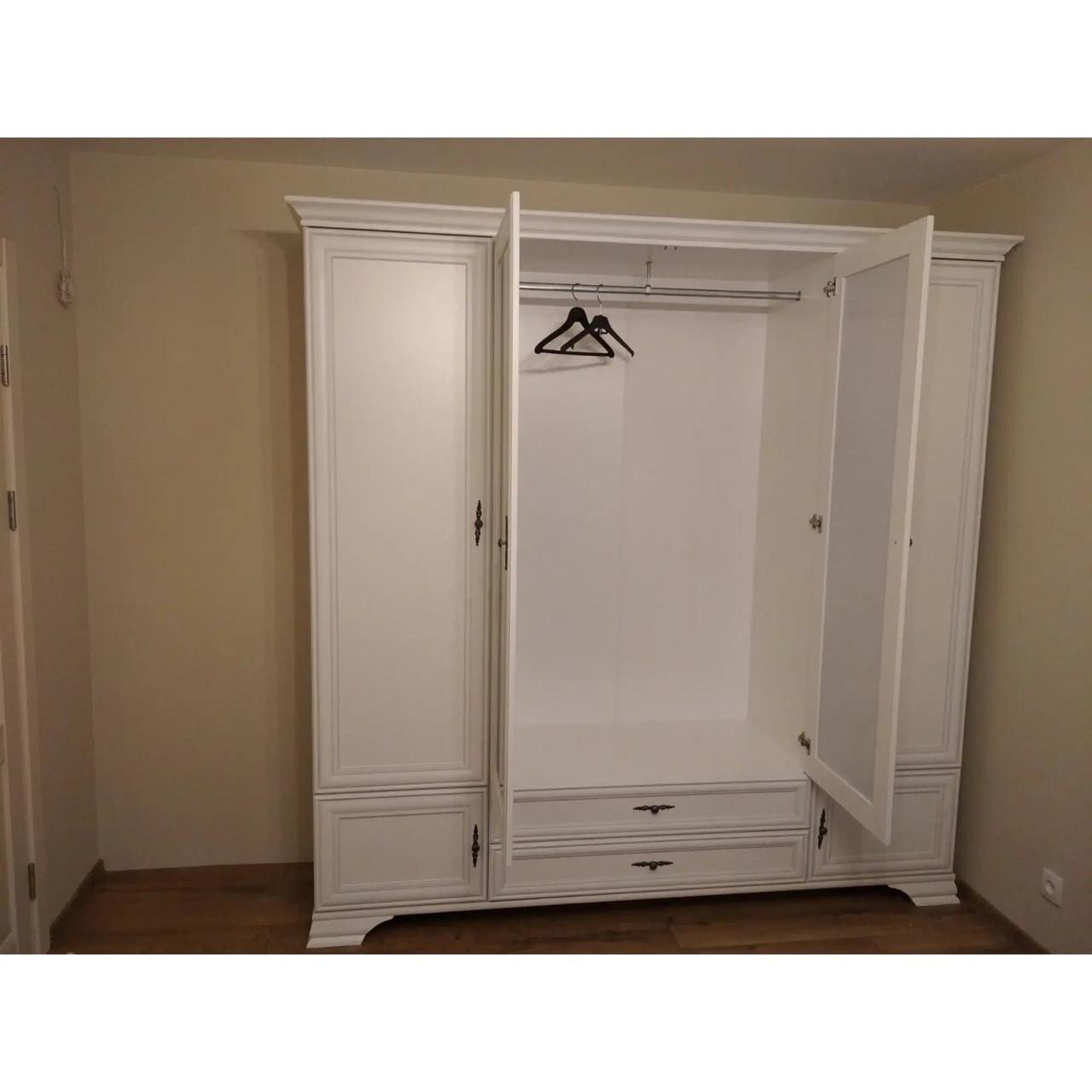 Шафа з дзеркалом ВМК Кентукі SZF6D2S Білий альпійський (GRB-1769) - фото 6 Шафа з дзеркалом ВМК Кентукі SZF6D2S Білий альпійський (GRB-1769) - фото 6