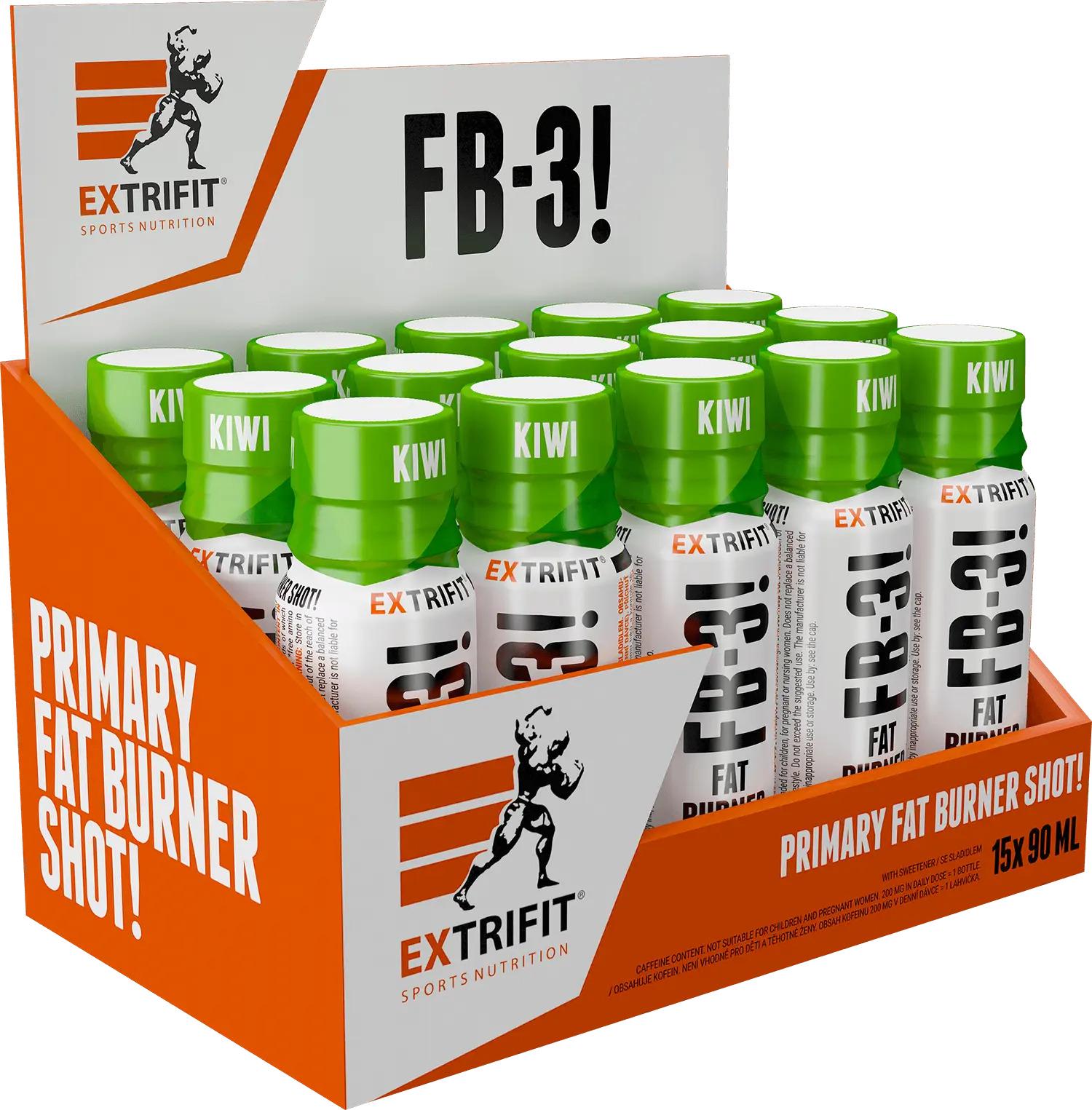 Жиросжигатель Extrifit Shot FB-3 Kiwi 15 шт. 90 ml