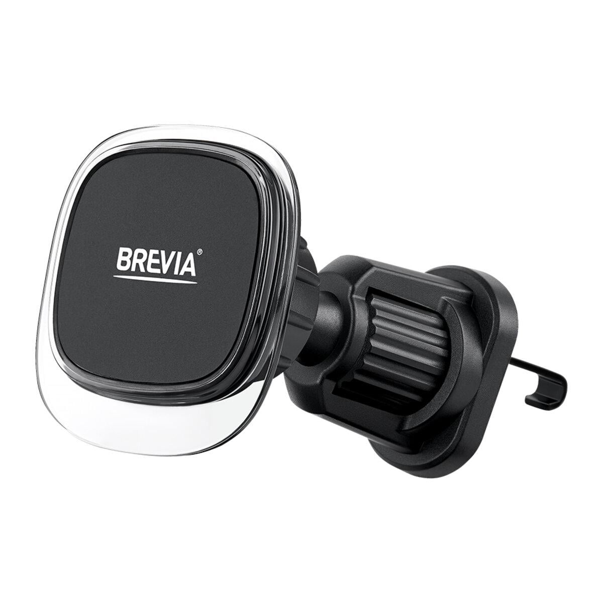 Держатель телефона автомобильный Brevia AirVent Pro СrystalMag на дефлектор 4 магнита Черный (10873)