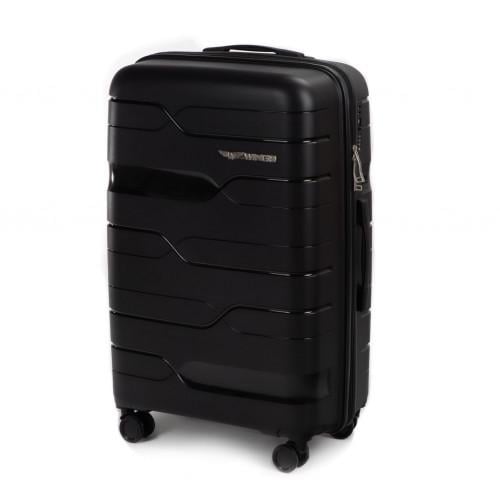 Чемодан пластиковый Wings PP08 большой Черный - фото 2 Чемодан пластиковый Wings PP08 большой Черный - фото 2