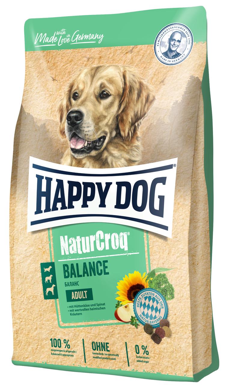 Корм сухий для вимогливих собак Happy Dog Naturcroq Balance з птицею та сиром 4 кг (60522) - фото 1