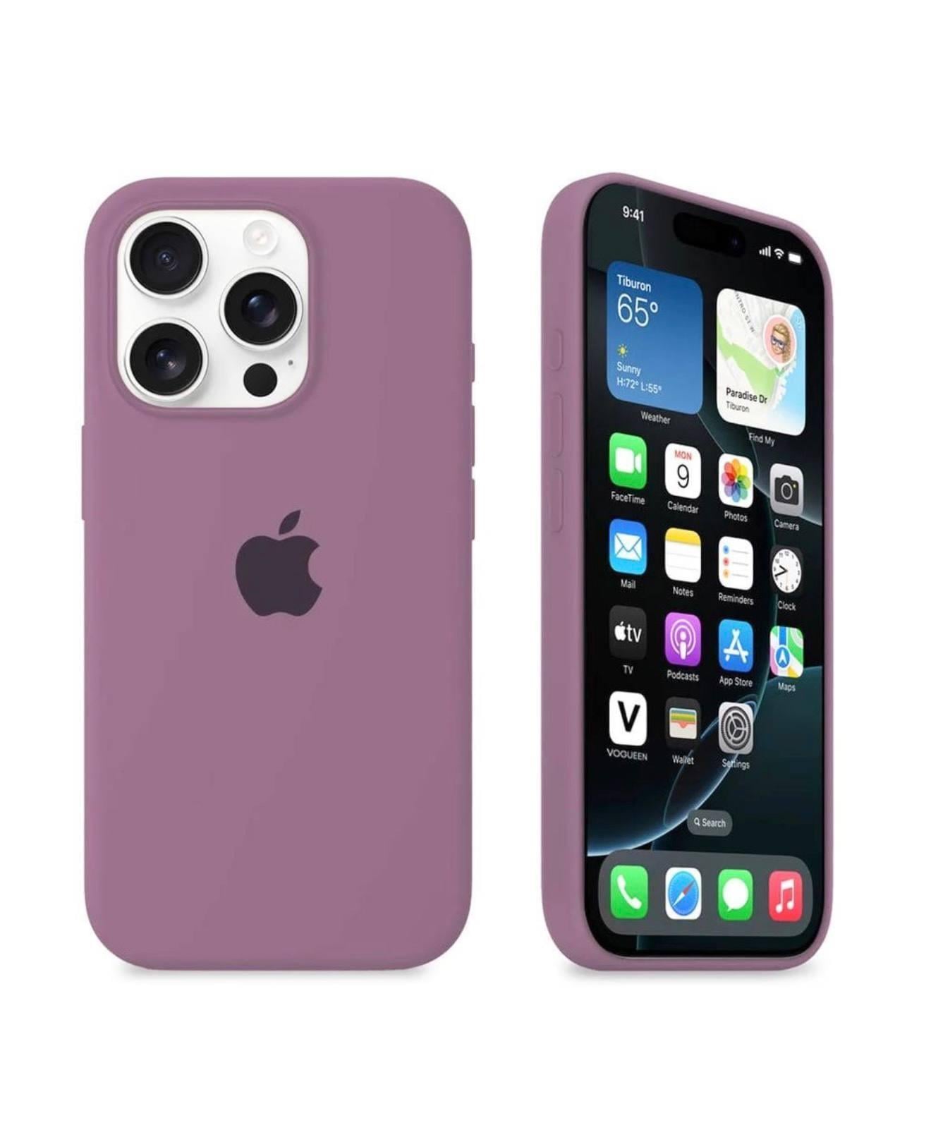 Чехол для iPhone 16 Pro Max силиконовый Soft-touch Silicone Case Full Size (AA) Blackcurrant