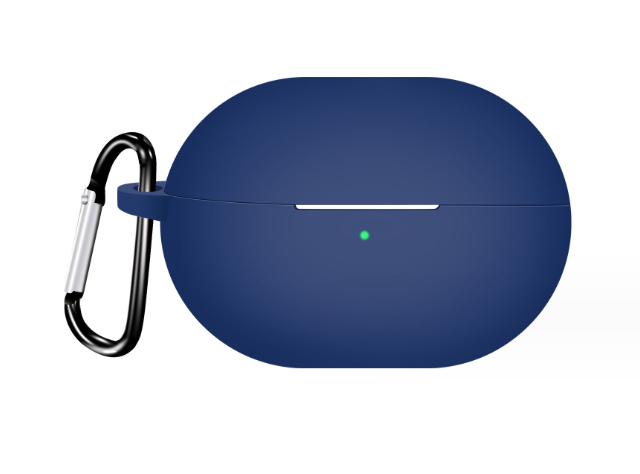 Чохол-накладка DK Silicone Candy Friendly з карабіном для Huawei FreeBuds Pro 3 Dark blue