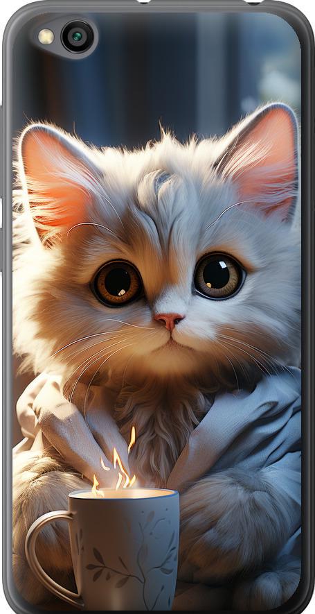 Чехол на Xiaomi Redmi Go White cat (5646u-1667-42517)