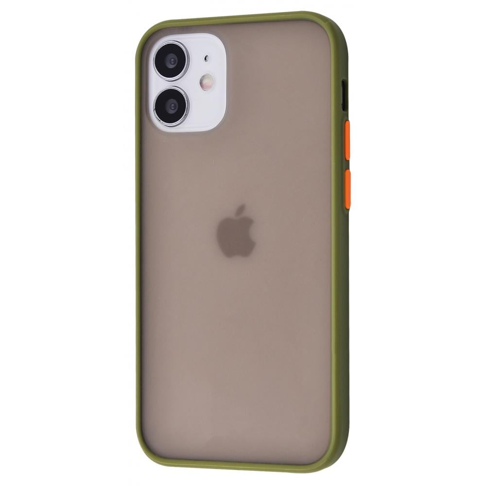 Чехол PRC Shadow Matte case PC/TPU для iPhone 12 mini Army Green