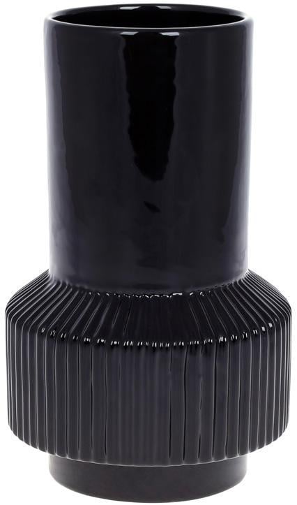 Ваза керамическая Stone Flower 13,6х13,6х22,2 см Черный