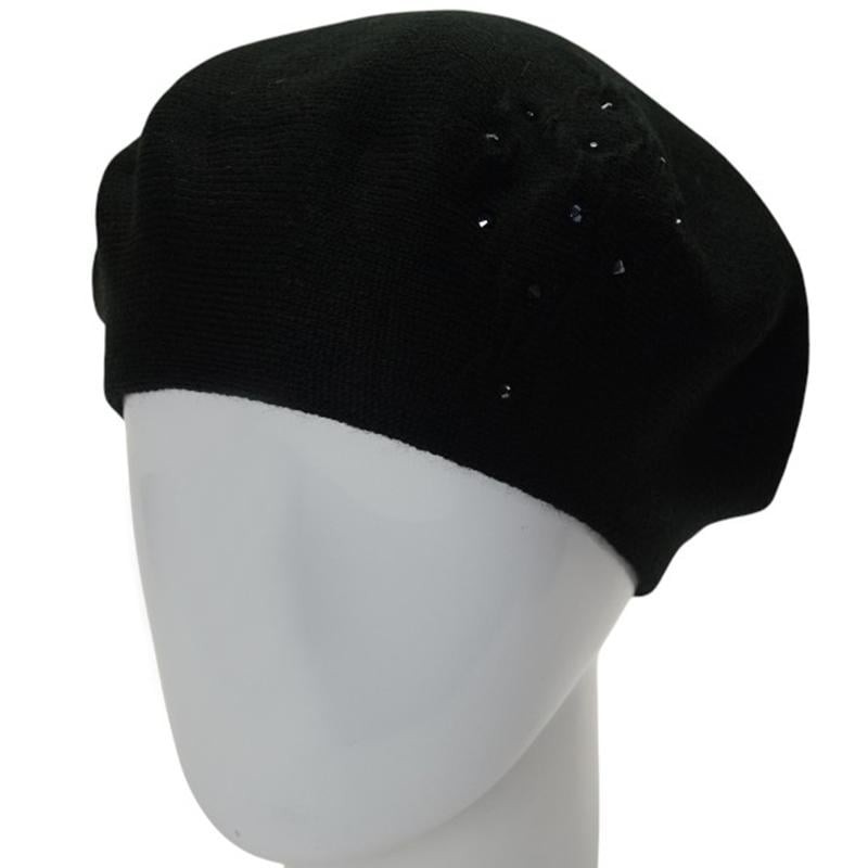 Берет женский Lirus ЛЕРА двойной тонкого вязания с узором one size Черный (282709) - фото 1 Берет женский Lirus ЛЕРА двойной тонкого вязания с узором one size Черный (282709) - фото 1