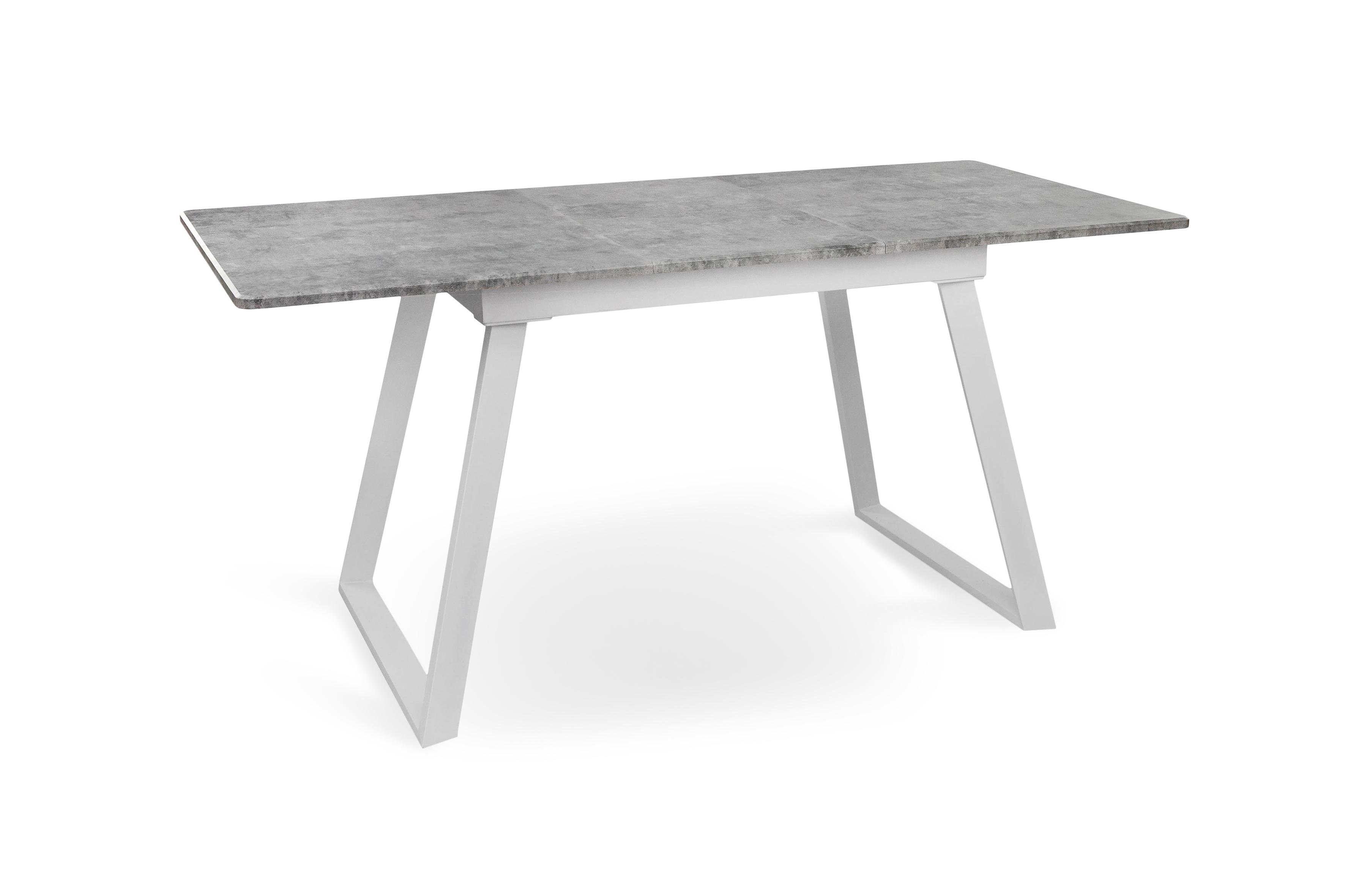 Стол-трансформер кухонный раскладной TANDEM Белый/Мрамор светлый