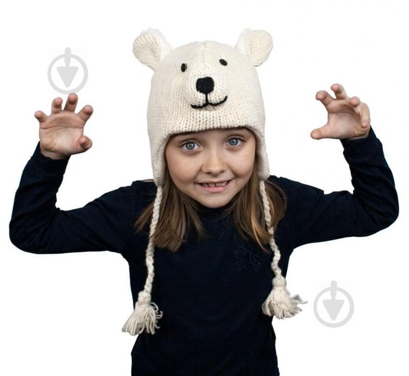 Шапка детская Animals Polar bear Kathmandu Оne size Бежевый (22903)