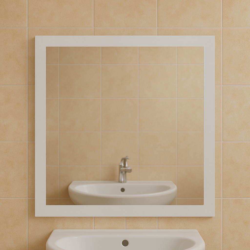 Зеркало квадратное MPS-27 60х60 мм без подсветки пескоструйное