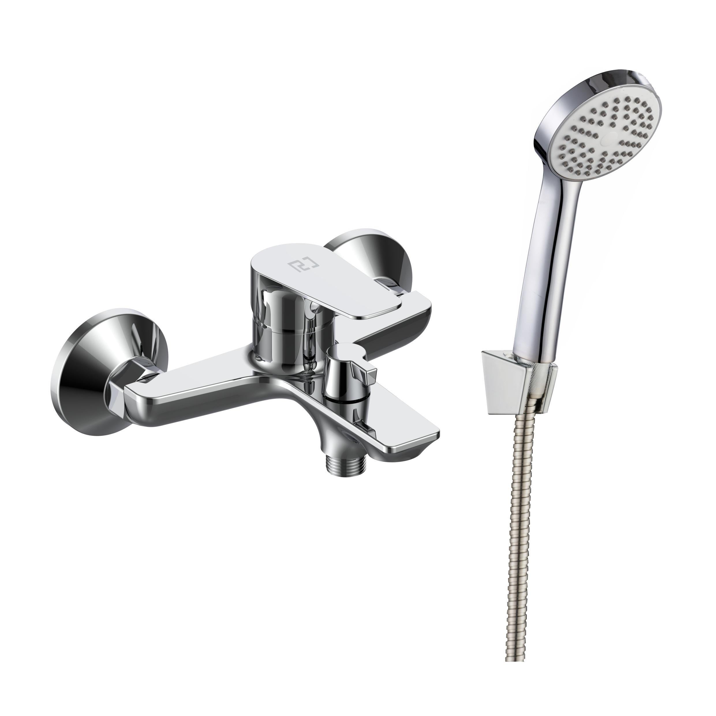 Смеситель для ванны RJ Vero однорычажный с ручной воронкой Хром (RJFA062-02CH)