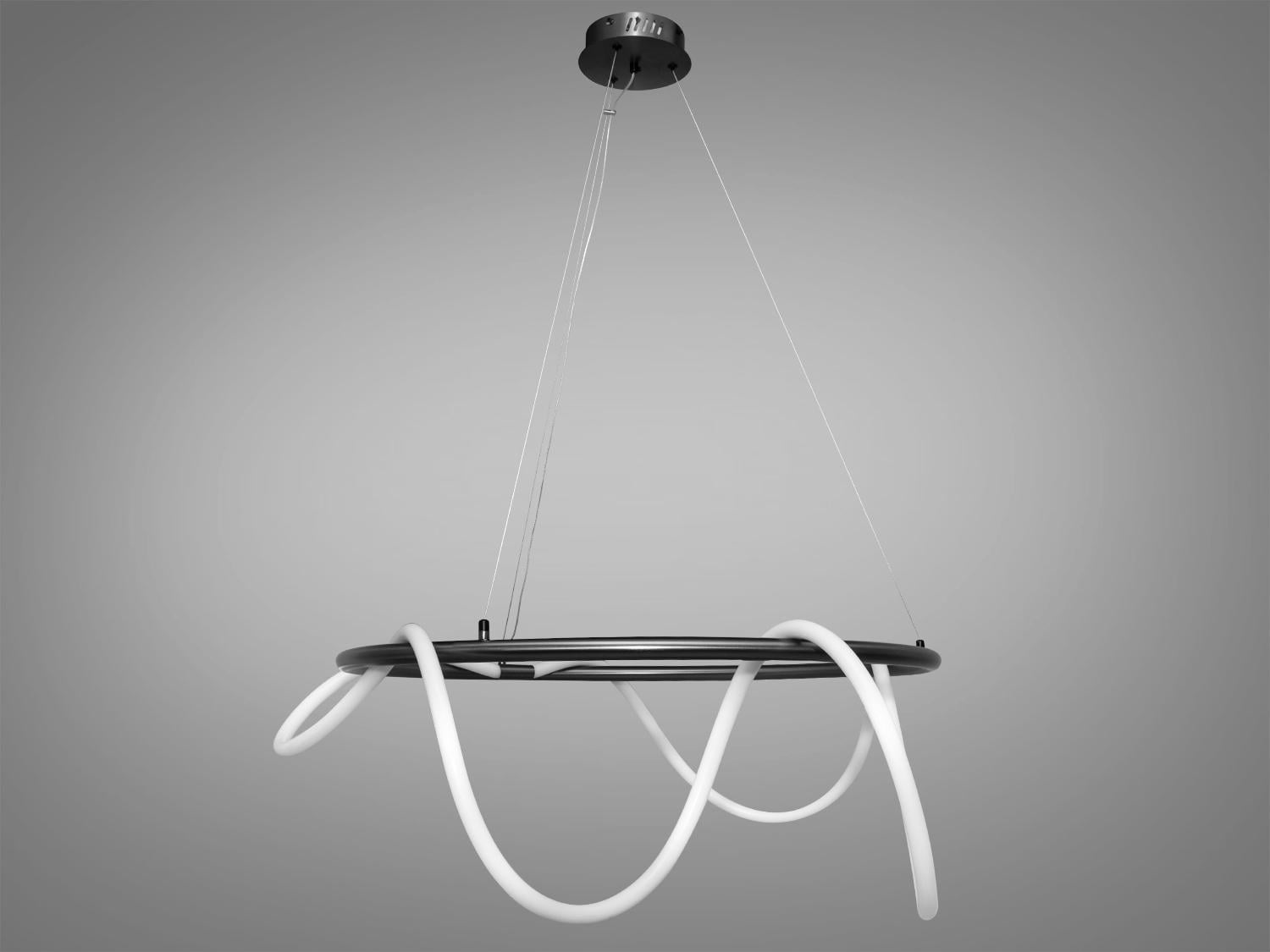 Люстра LED Diasha SY9752-D800BHR 48W Черный хром Люстра LED Diasha SY9752-D800BHR 48W Черный хром