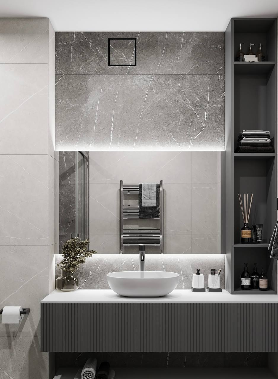 Вентилятор скрытого монтажа под плитку Shadow line с датчиком влажности и обратным клапаном 200х200 мм - фото 8 Вентилятор скрытого монтажа под плитку Shadow line с датчиком влажности и обратным клапаном 200х200 мм - фото 8