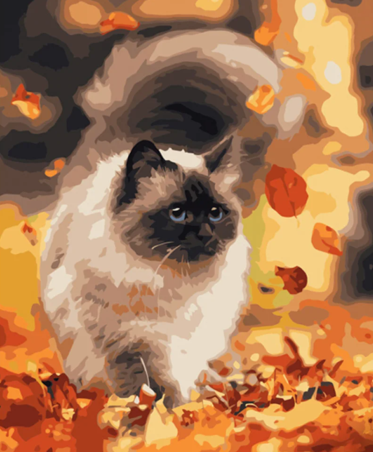 Картина по номерам Strateg Осенняя прогулка 40х50 см (GS1203)