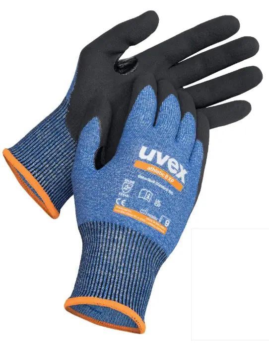 Перчатки защитные uvex Athletic B XP с нитриловым покрытием защита от порезов р. 10 Синий