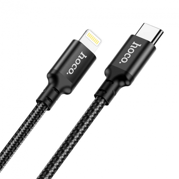 Кабель Hoco Type-C to Lightning Double Speed X14 |1m, 20W, PD| black