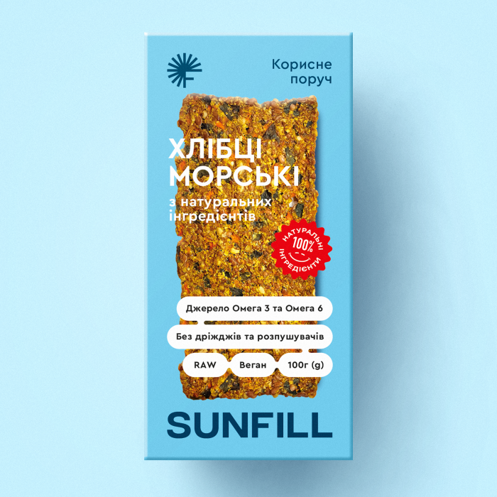 Хлібці морські Sunfill без глютену 100 г (12700288)