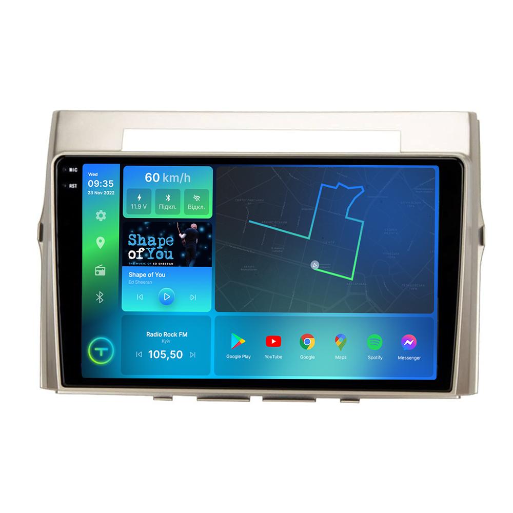 Автомагнитола штатная Torssen 2K F9464 для Toyota Corolla Verso 2004-2009 г. 4G/Carplay/DSP 4/64 GB 9" (202302906)