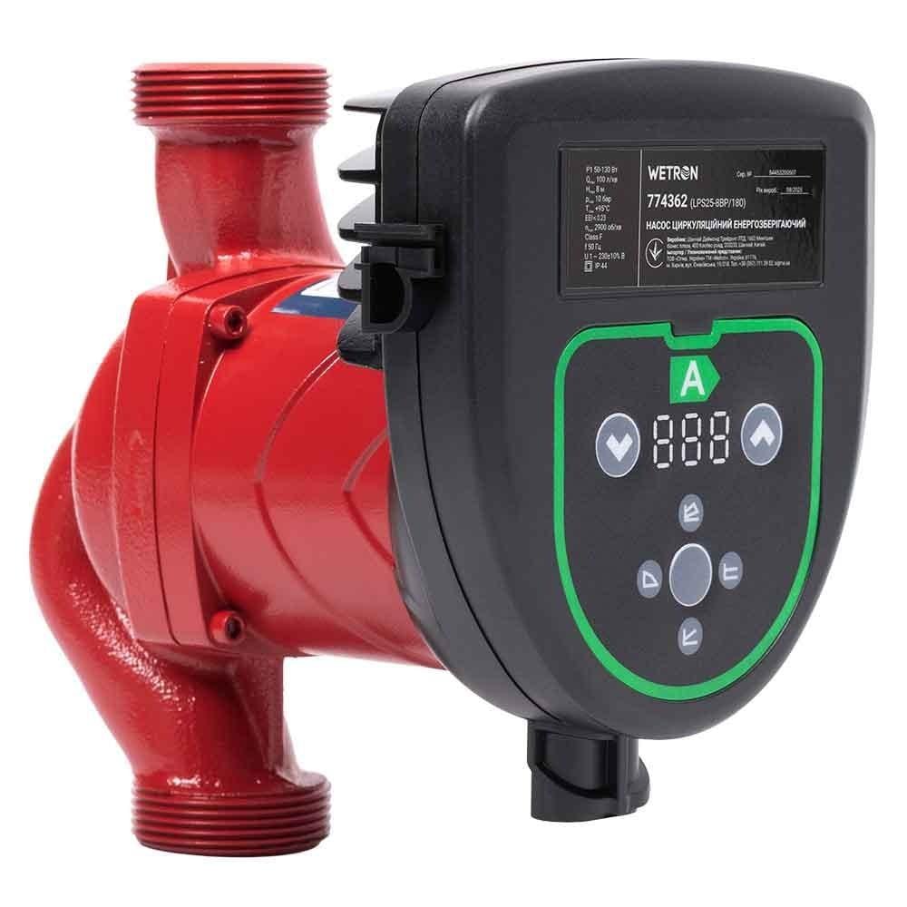 Насос циркуляционный Wetron 50-130 130 Вт H 8 м Q 100 л/мин. электронный (AKD58194)