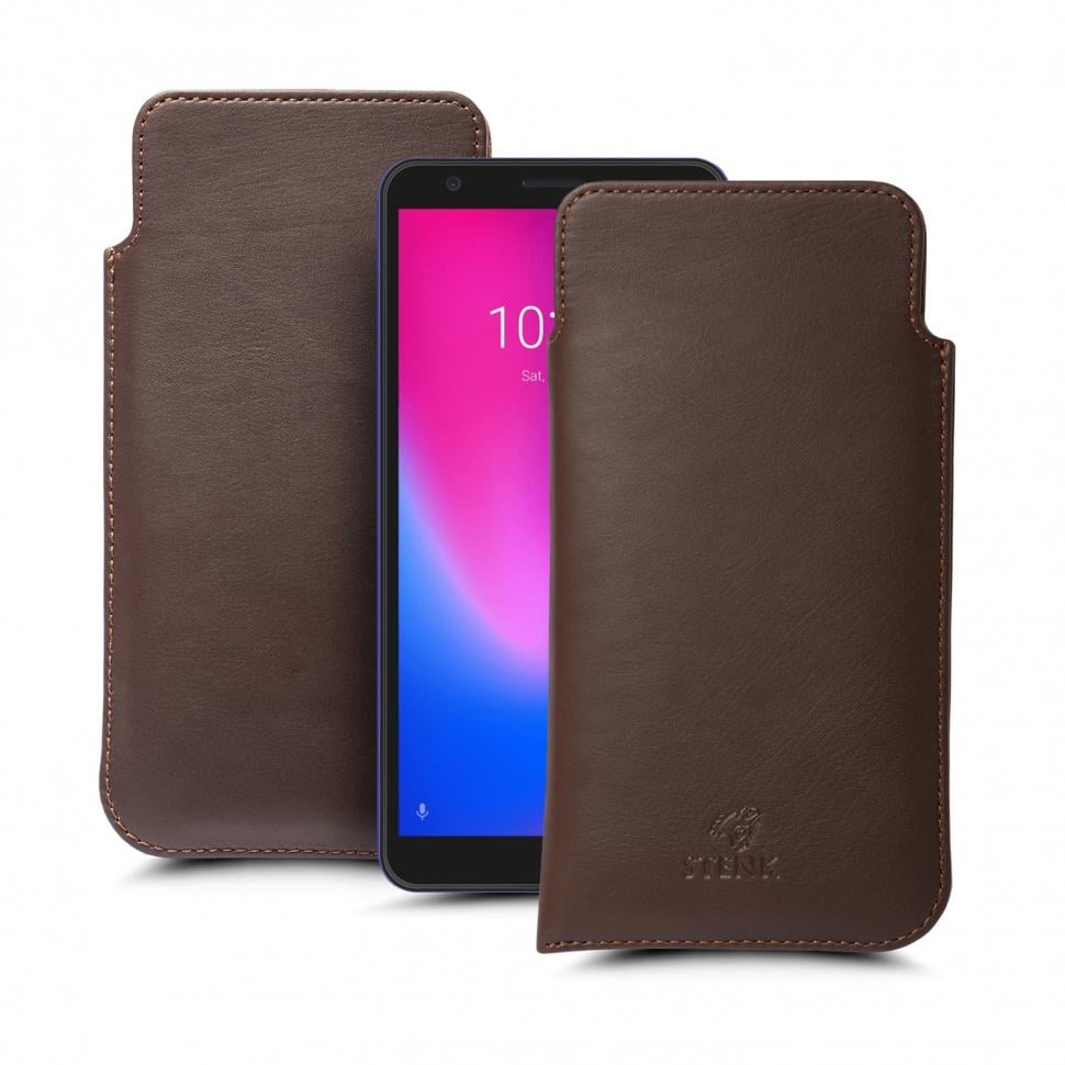 Футляр Stenk Elegance для ZTE Blade A3 (2020) Коричневый (66145)