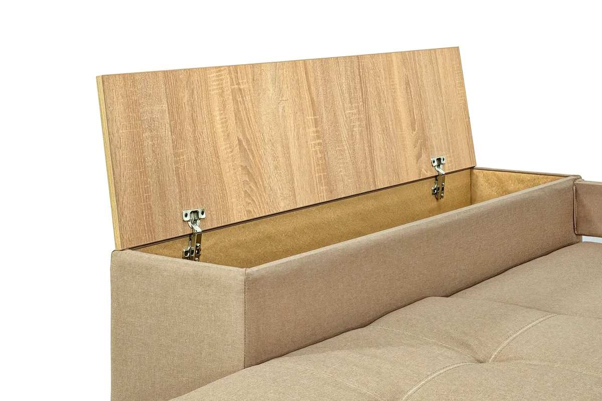 Диван угловой Домино 245х160 см Золотой (29557833). - фото 8