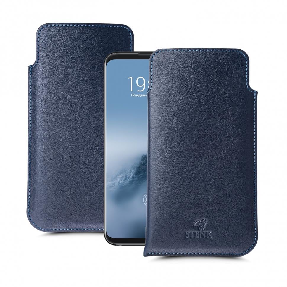Футляр Stenk Elegance для Meizu 16th Синий (62396)