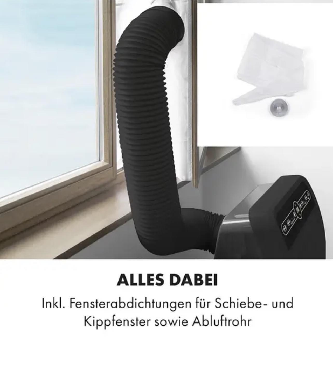 Кондиционер мобильный KLARSTEIN Metrobreeze New York 7000 BTU 7k 2,05 кВт 20 м2 Черный (10034681) - фото 6 Кондиционер мобильный KLARSTEIN Metrobreeze New York 7000 BTU 7k 2,05 кВт 20 м2 Черный (10034681) - фото 6