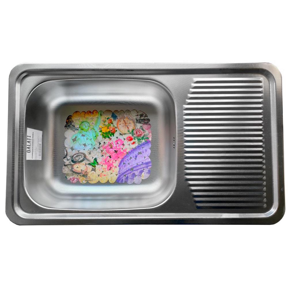 Мийка для кухні Galati Amina textura нержавіюча cталь (708)