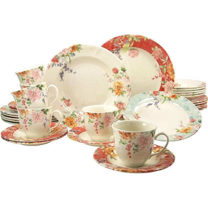 Столовий сервіз Creatable Crimson на 6 персон 30 пр. (33494375)