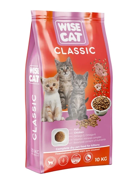 Корм сухой Wise Cat CLASSIC 10 кг (36808182)