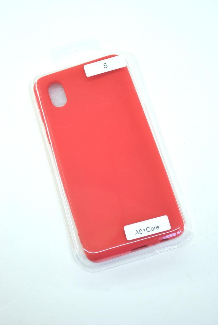 Чехол для телефона Samsung A01 Core/M01 Core Silicone FULL №5 Red (4you)