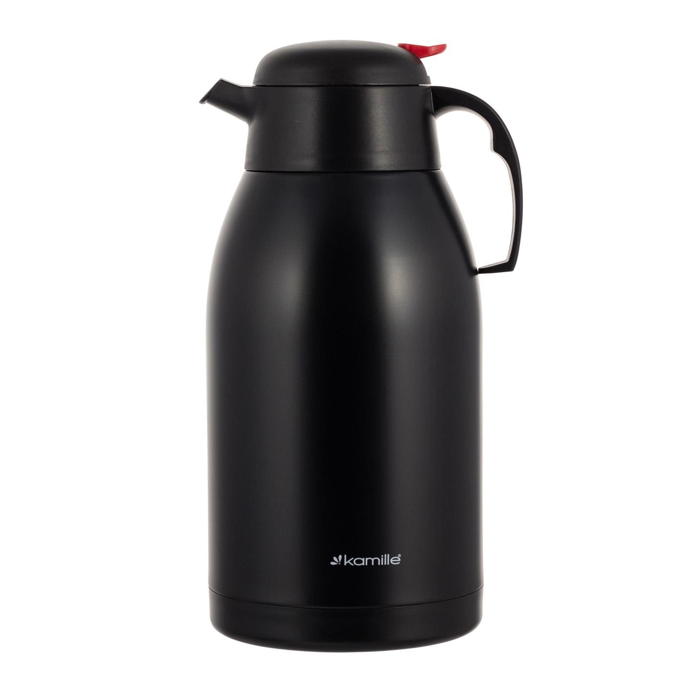 Термос из нержавеющей стали Kamille 2,5 л Черный матовый (2220)