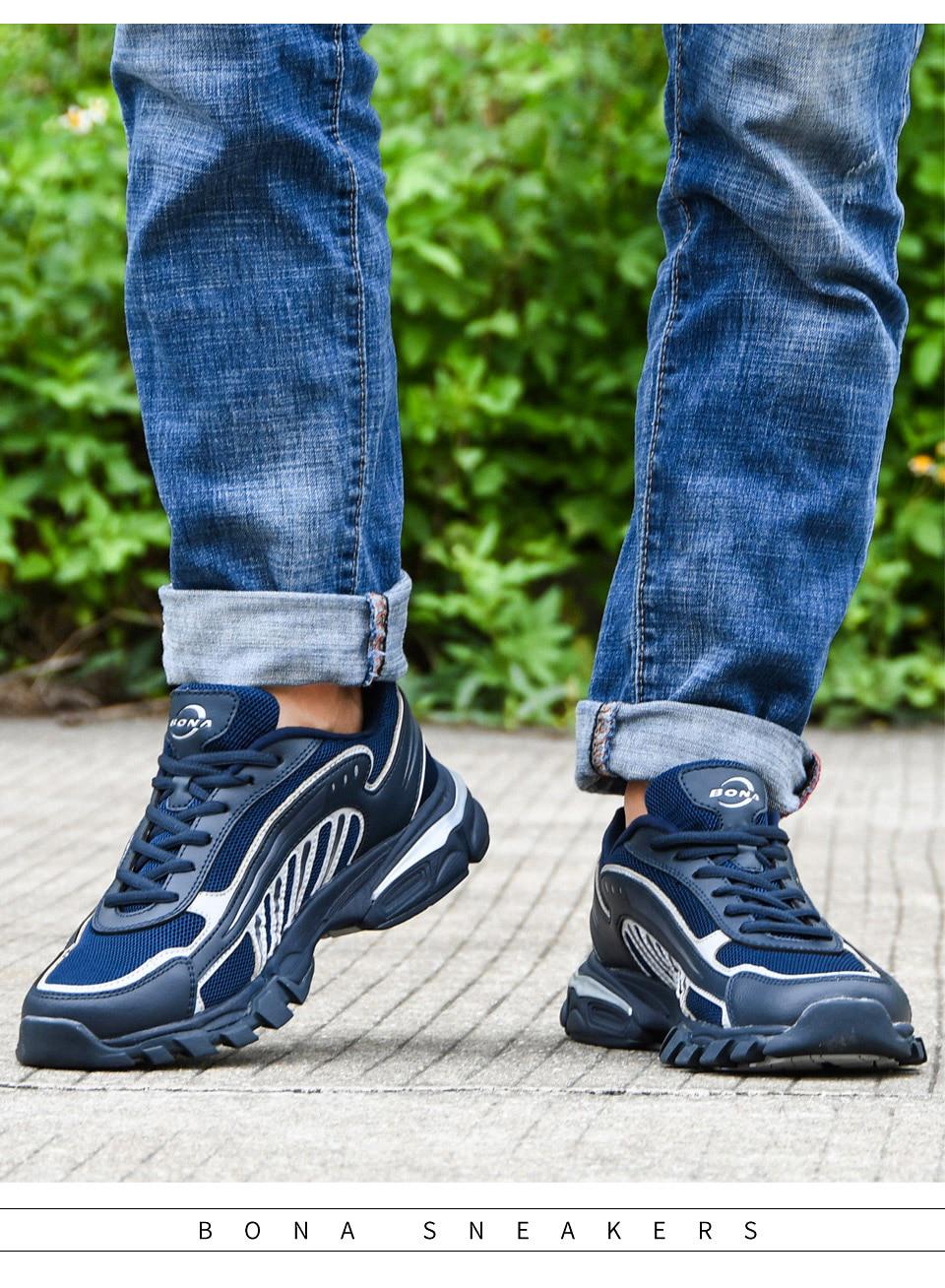 Кросівки чоловічі Bona шкіра/текстиль р. 43 Білий/Синій (6831733) - фото 3 Кросівки чоловічі Bona шкіра/текстиль р. 43 Білий/Синій (6831733) - фото 3