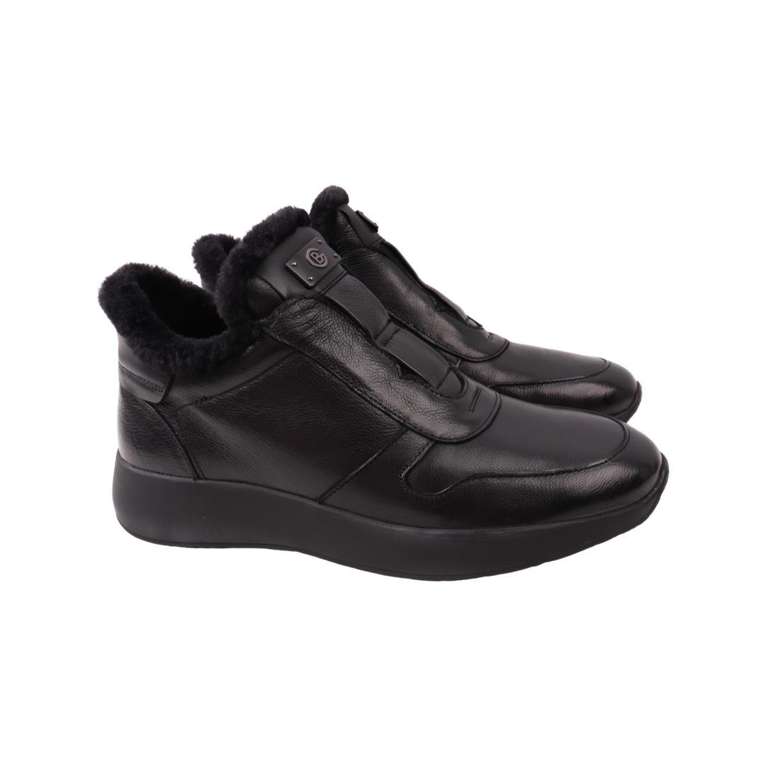 Ботинки женские Djovannia из кожи р. 38 Черный (45-22ZTS)