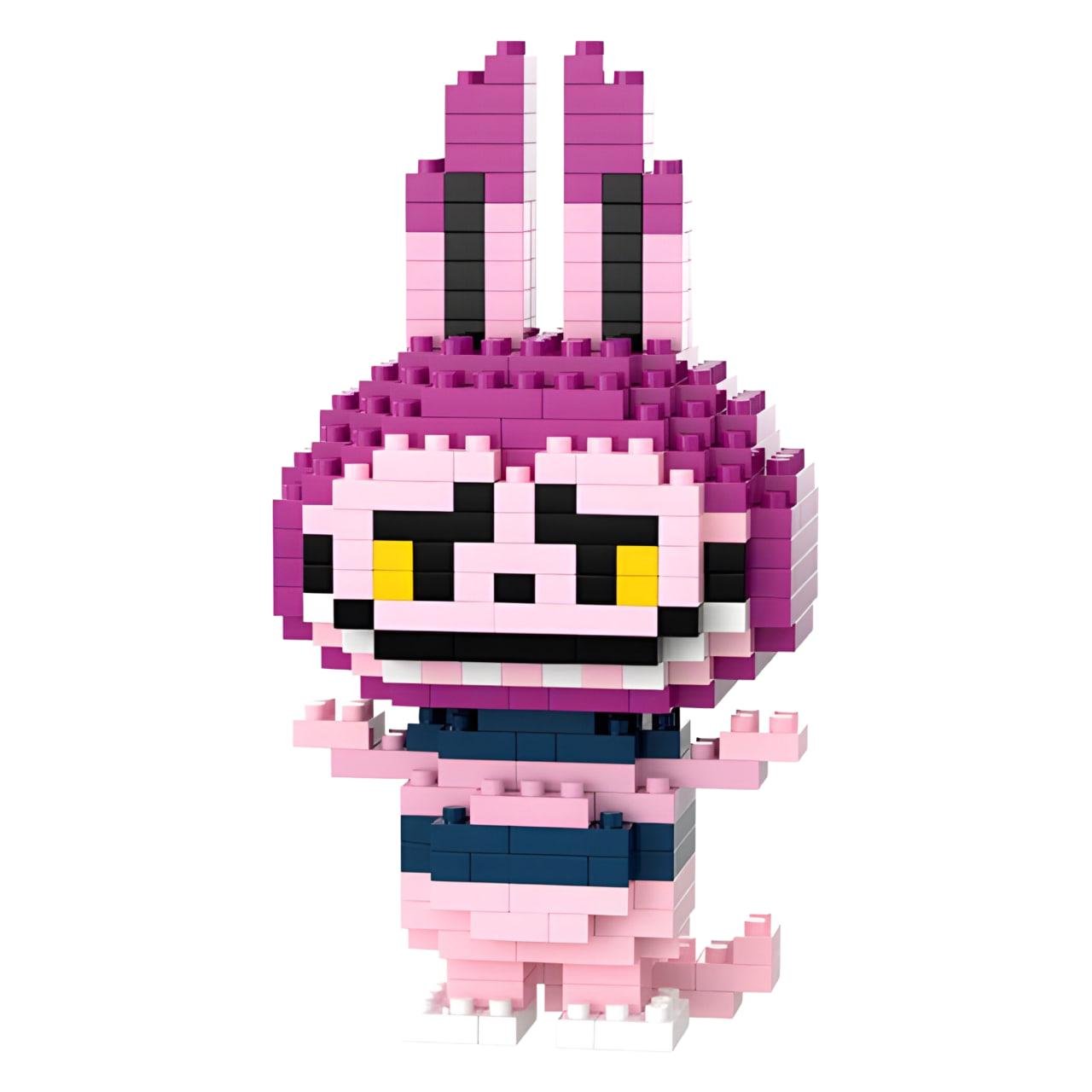 Конструктор Bricks Зайчик Лабубу 150 деталей Фиолетовый (2011)