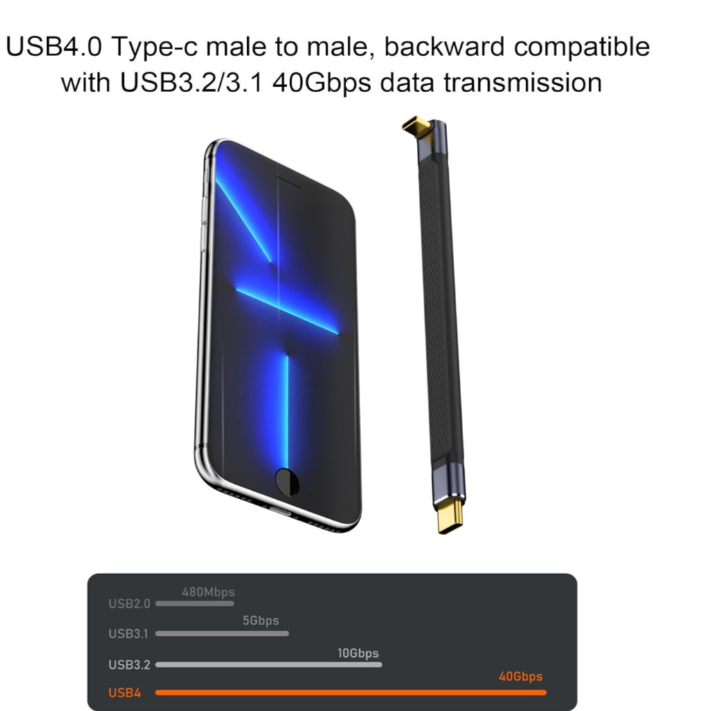 Кабель для передачи аудио-видео сигналов I-Taki USB-C 40 Gb/s 13 см быстрая зарядка 240W (000049349) - фото 6 Кабель для передачи аудио-видео сигналов I-Taki USB-C 40 Gb/s 13 см быстрая зарядка 240W (000049349) - фото 6