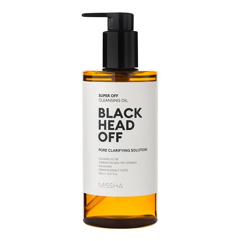 Гидрофильное масло Blackhead Off Missha с экстрактом моринги чайным деревом и центеллы 305 мл (8809643546720)