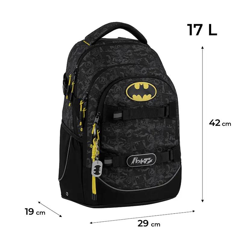 Школьный рюкзак KITE Education teens DC25-727M Batman с анатомической спинкой (995337) - фото 6 Школьный рюкзак KITE Education teens DC25-727M Batman с анатомической спинкой (995337) - фото 6