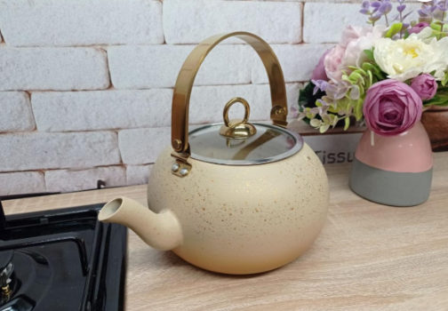 Чайник OMS с гранитным антипригарным покрытием с индукцией 2 л Cream (8212-L) - фото 4