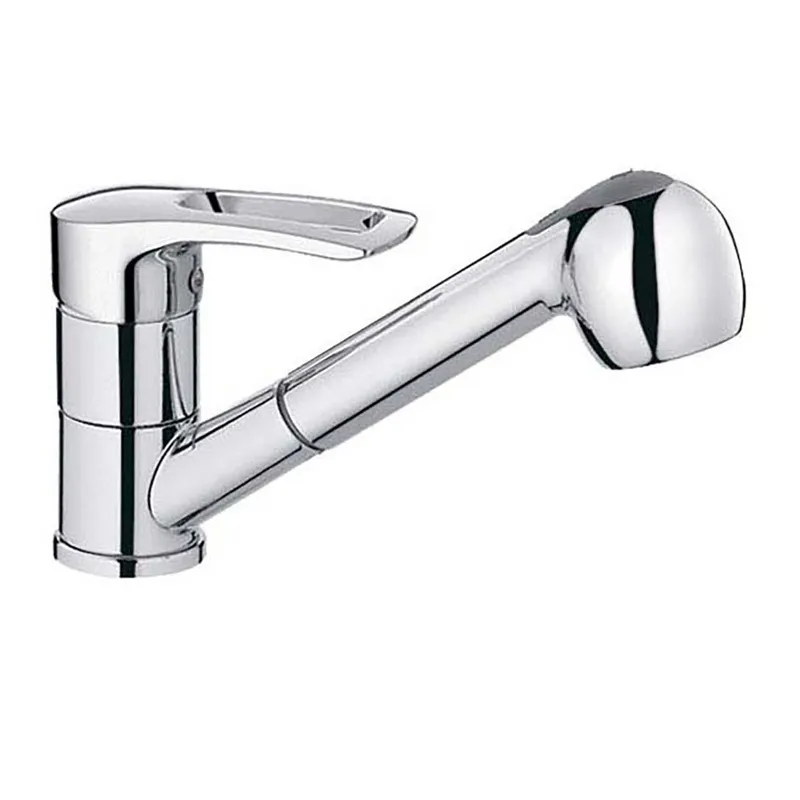 Смеситель для кухни с выдвижной лейкой Haiba Haman 014 HB0160 из латуни Стальной Смеситель для кухни с выдвижной лейкой Haiba Haman 014 HB0160 из латуни Стальной