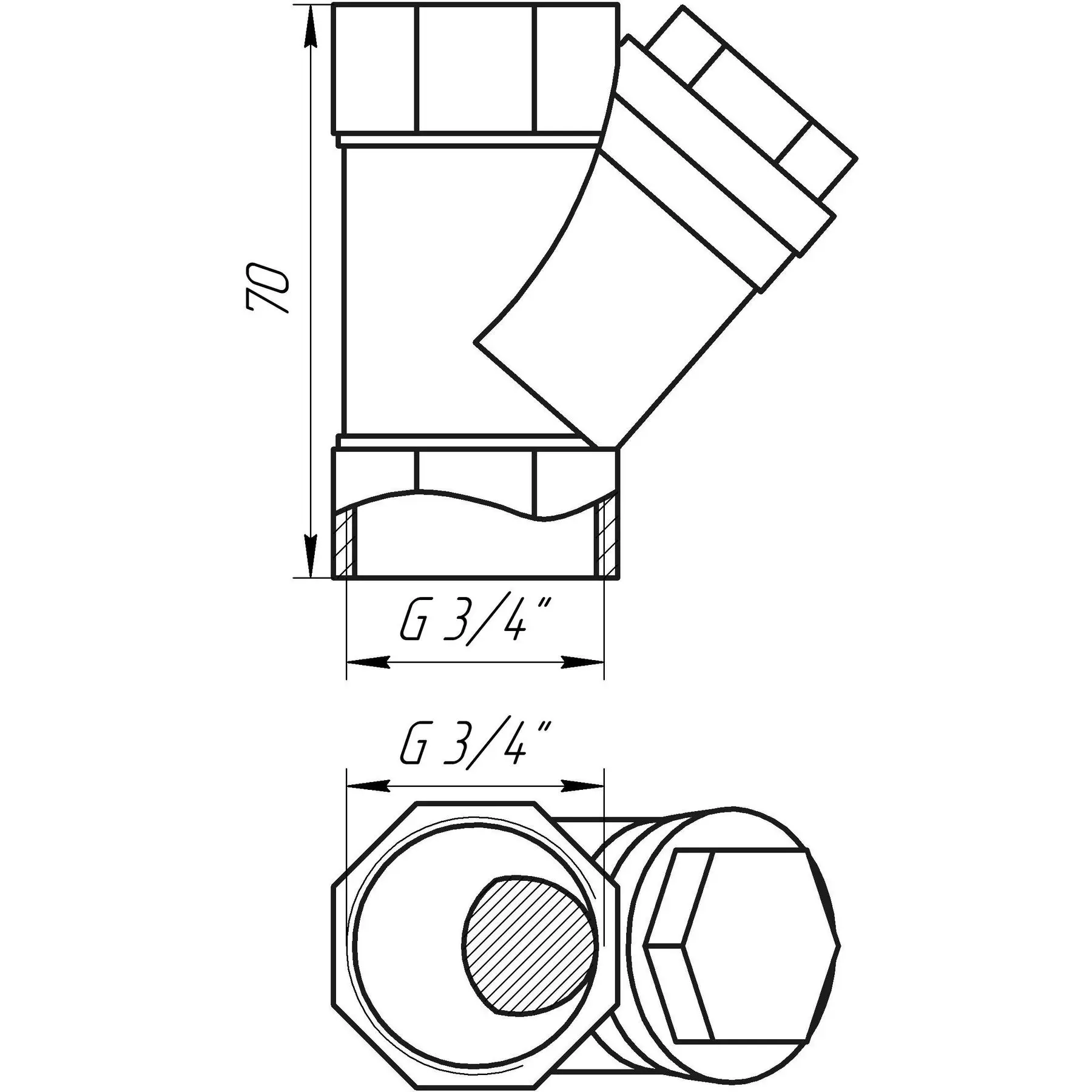 Фільтр грубого очищення SELBA 3/4″ SL1512 (GSR-000010259) - фото 5