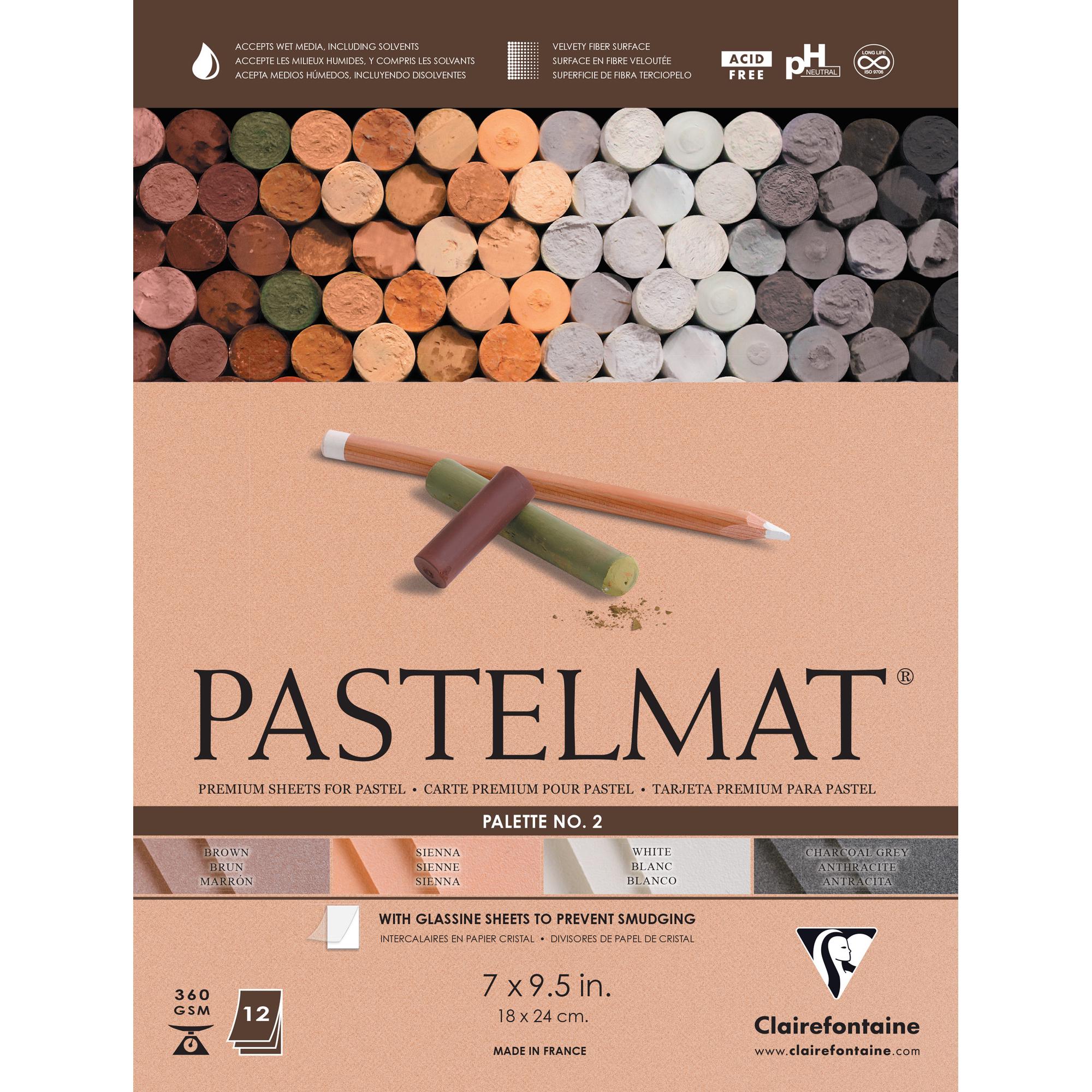 Папір для пастелі Clairefontaine Pastelmat №2 18x24 см 12 аркушів (96005C) Папір для пастелі Clairefontaine Pastelmat №2 18x24 см 12 аркушів (96005C)