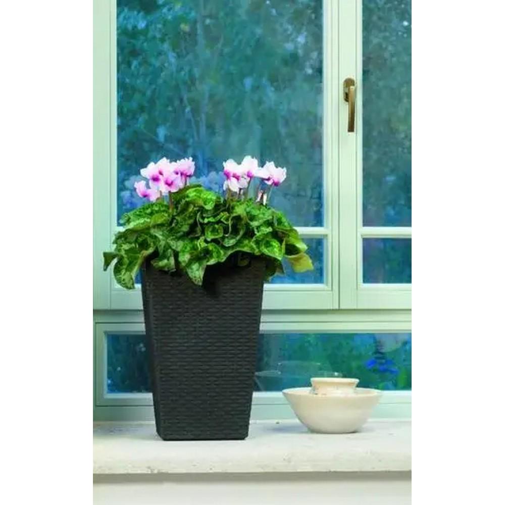 Горшок для цветов Keter Rattan Planter S 23,6 л Антрацитовый (228978) - фото 2 Горшок для цветов Keter Rattan Planter S 23,6 л Антрацитовый (228978) - фото 2