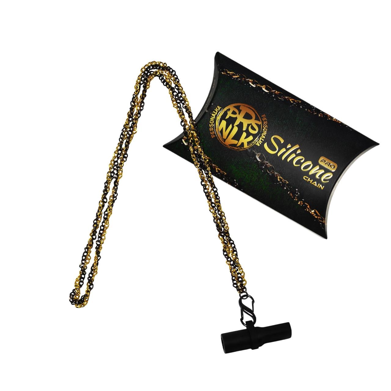 Мундштук персональный для кальяна Personalka Silicone Pro Chain Black Gold (SP007)