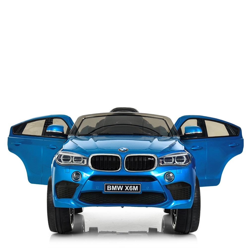 Детский электромобиль Bambi Racer BMW JJ2199EBLRS-4 джип со светом/пультом Синий (13962710) - фото 4