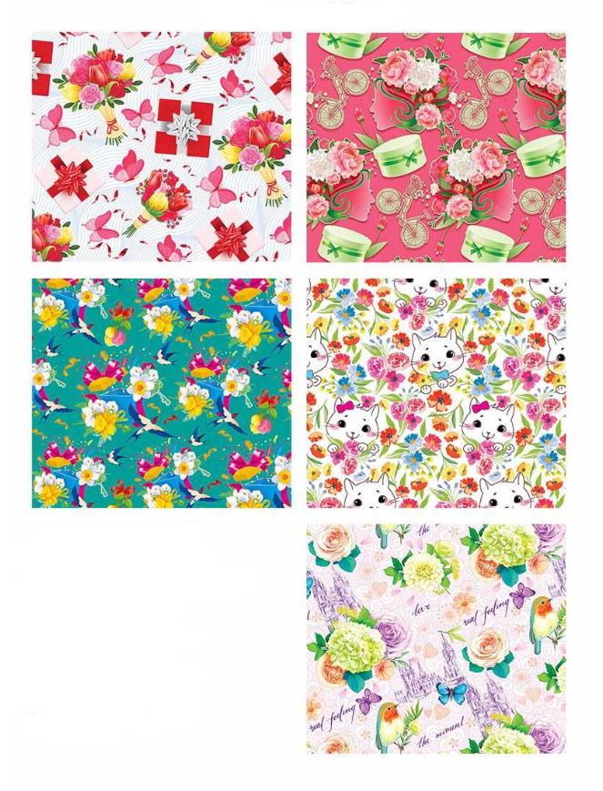 Комплект подарункового паперу Експрес удачі 25 арк. 100х70 см (31)