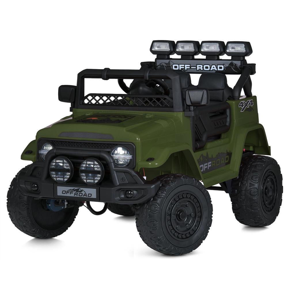 Детский электромобиль Bambi Jeep JJ2122EBLR Зеленый