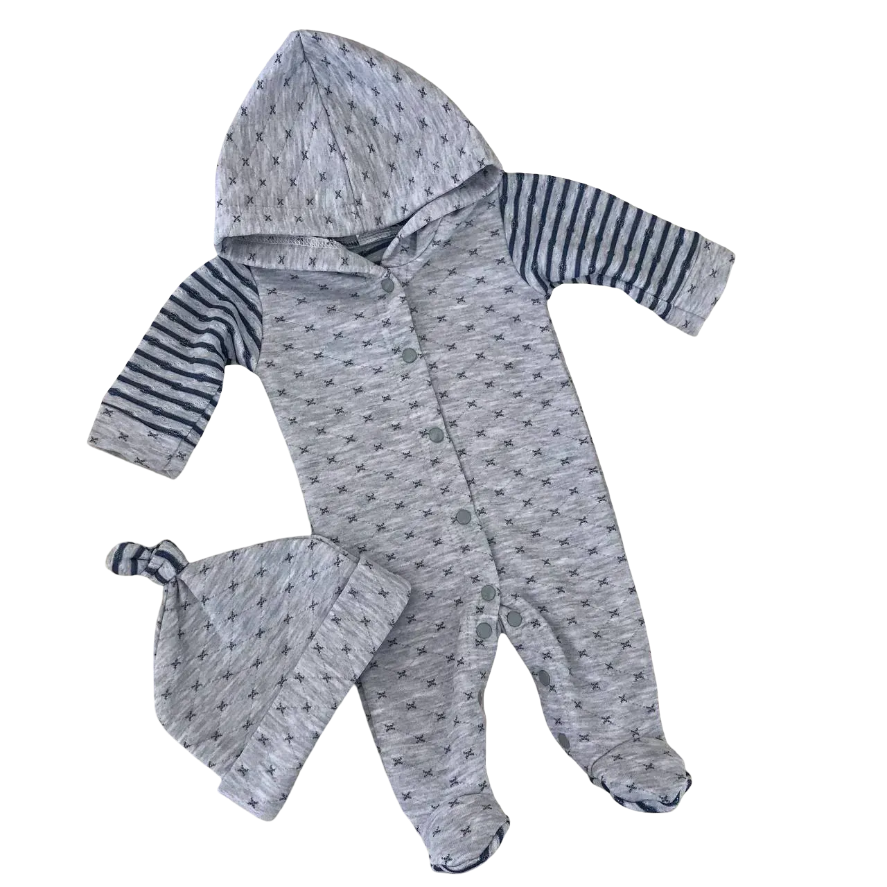 Комбинезон детский с шапочкой Betis Пустунчик капитон р. 62-40 Синий (27081111)