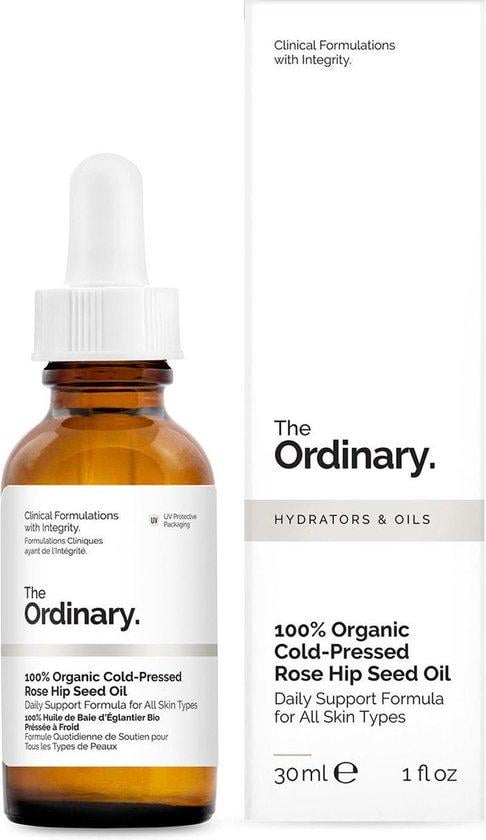 Шиповниковое масло для увлажнения и упругости кожи The Ordinary 100% Organic Cold-Pressed Rose Hip Seed Oil 30 мл (2227242239)