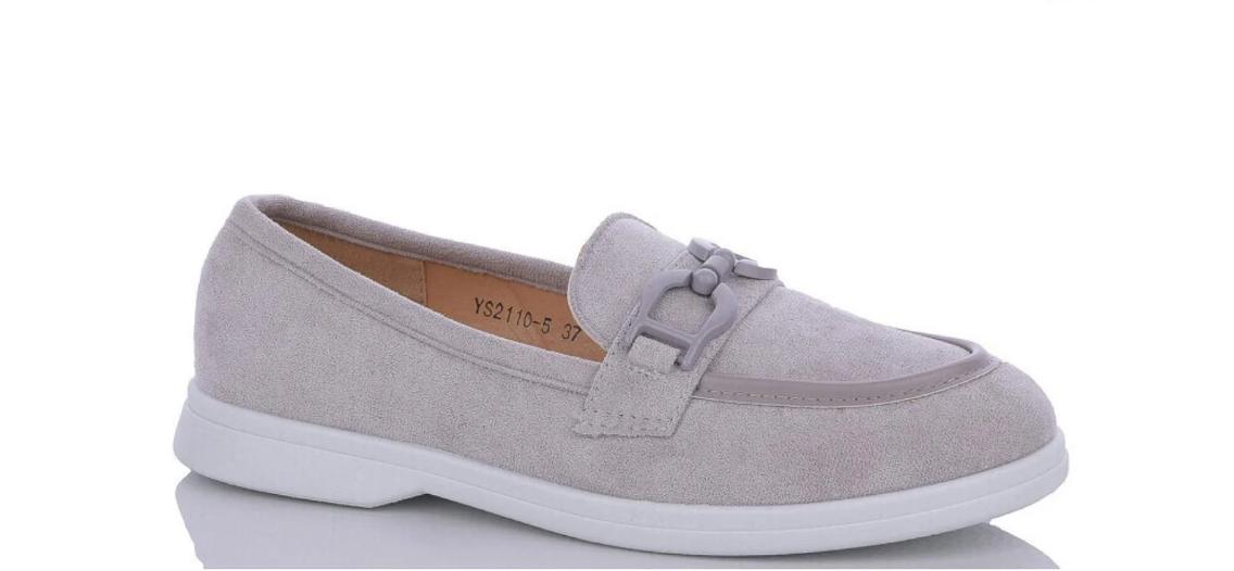 Лофери жіночі Swin Shoes YS2110-5 р. 38 Сірий